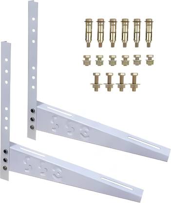 UniBash Universal Heavy Duty Wall Mounted Split AC Outdoor Stand 0.75, 0.8, 1, 1.1, 1.25, 1.5, 2 Ton Supported Shelf Bracket