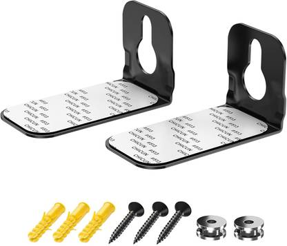 skybright Sound Bar Brackets Wall Mount Floating Shelf for Soundbar L Bracket Wall Mounts 3.5 inch ( 9 Cm ) Shelf Bracket