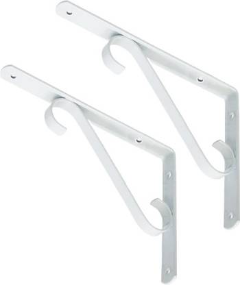 UniShop Heavy Duty Metal Wall Mounted Floating Shelf Bracket ( Pack of 2, 6 Inch) 20.32 cm*10.2cm Shelf Bracket