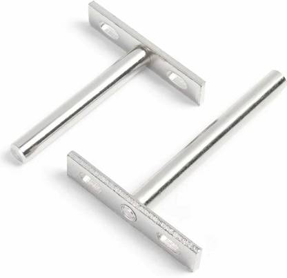 MIKOYAN 4 Inch Heavy Duty T Type Invisible Floating Shelf Brackets (2 Pieces ) 4 Inch Shelf Bracket
