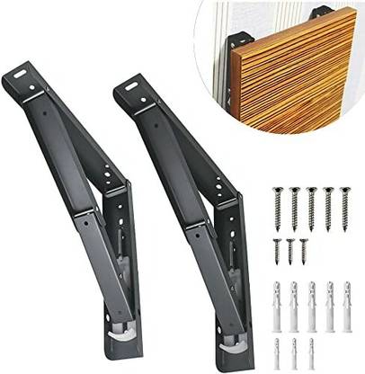 Volo 24" Foldable Mild Steel Brackets for fold Down Table(Color - Grey) ( 600 mm) 61 Shelf Bracket