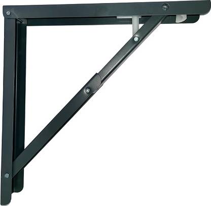 devkrupa impex Premium Foldable Racks, Heavy Shelf Bracket Table Bracket 1.2 MM Stainless Steel 18X18 Shelf Bracket