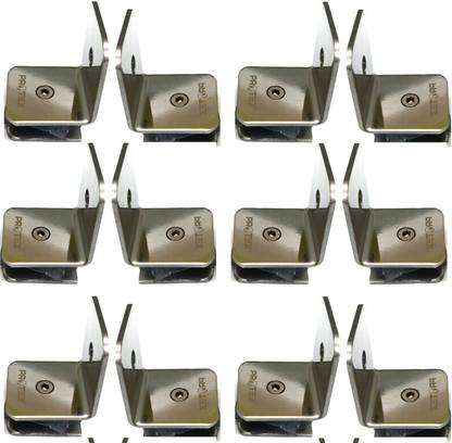 Protex L type glass connector glass pack of 12 7CM Shelf Bracket