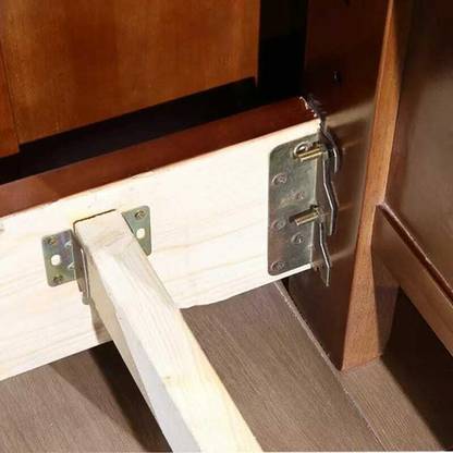 FLANKER 2 Pcs / 5 cm Bed Beam Support Metal Stand Wooden fixed Connector 5 cm Shelf Bracket
