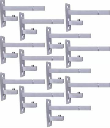 NRG F Type Glass Shelf Bracket Square 12mm 4 Inches 12MM 4INCH Shelf Bracket