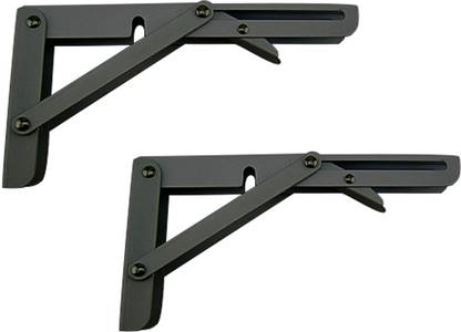 keskriva Folding Shelf Brackets, Heavy Duty Stainless Steel Collapsible Bracket 40 CM Shelf Bracket