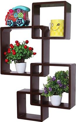 Wood Master Sre A classic design of rack shelf in wooden for your living room, bedroom Wooden Wall Shelf