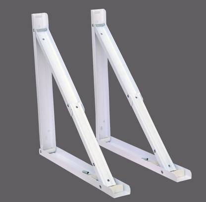 CMPAL Wall Mount Folding Bracket Heavy Collapsible Table Bracket White 30 cm Shelf Bracket
