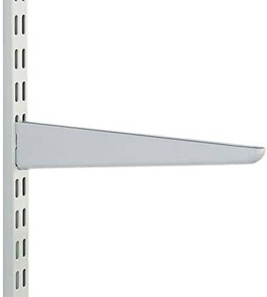IMPEX Heavy Duty Double Slotted Adjustable Multipurpose Channel & Shelf Bracket 7 Inch (Channel 6 Pcs & Bracket 10 Pcs) Shelf Bracket