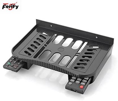 Ferify Set Top Box Stand with Remot holder and also Wifi holder 24*17*4 Cm Shelf Bracket