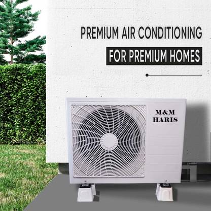 M&M HARIS PVC Floor Mounting Stand, PVC STAND For Split AC Outdoor Unit 0.75 Ton to 2 Ton 4.5 Inch Shelf Bracket