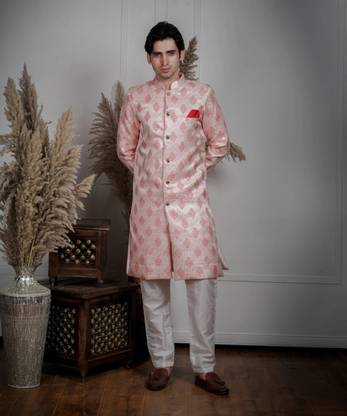 Brand Boy Self Design Sherwani