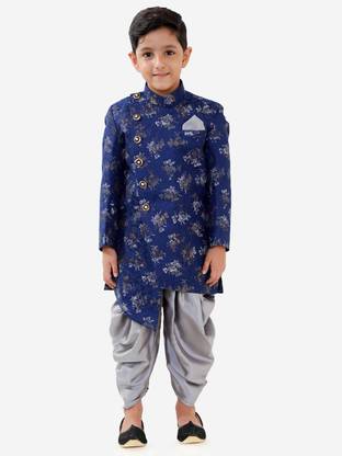 jbn CREATION Floral Print Sherwani