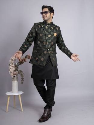 Heavy Jacquard Self Design Sherwani