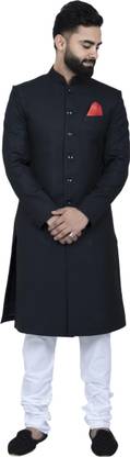 ALJAAMI Sherwani achkan Solid Sherwani