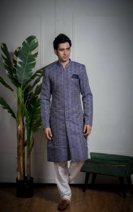 AMZIRA Self Design Sherwani