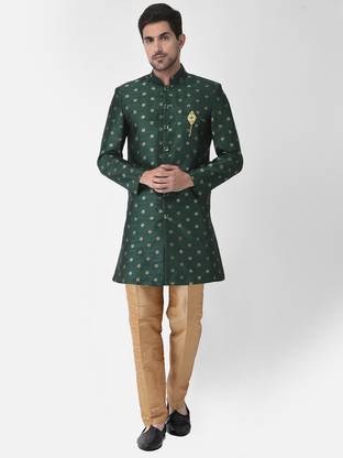 SG LEMAN Self Design Sherwani