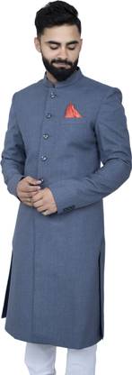 ALJAAMI Sherwani achkan Solid Sherwani