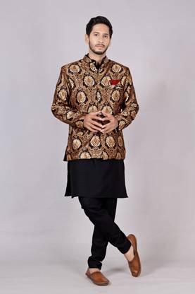 AMZIRA Self Design Sherwani