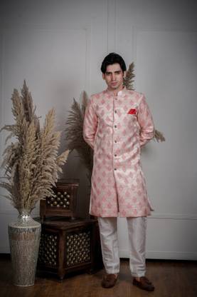Ethzy Self Design Sherwani