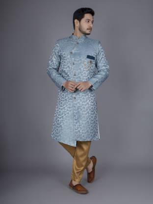 Brand Boy Floral Print Sherwani