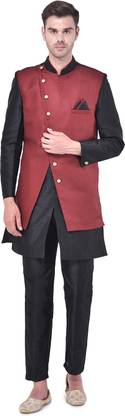 SG RAJASAHAB Solid Sherwani