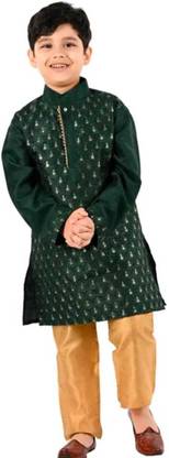 Elegance elite Boys Embroidered punjabi set Embroidered Sherwani
