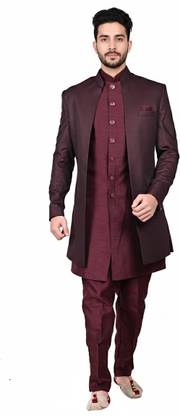Diamond Style Solid Sherwani