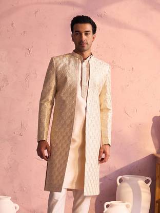 VASTRAMAY Embroidered, Embellished Sherwani