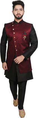 SG RAJASAHAB Solid Sherwani