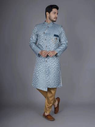 Brand Boy Floral Print Sherwani