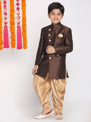 jbn CREATION Solid Sherwani