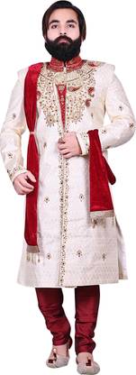 Diamond Style Sherwani For Men's Embroidered Sherwani