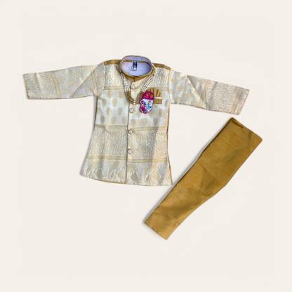 Littlechamz ALAM 4000 GOLDEN Embroidered Sherwani