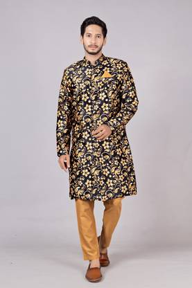Ethzy Floral Print Sherwani
