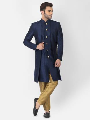 DEYANN Solid Sherwani