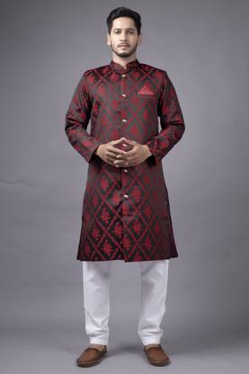 Ethzy Self Design Sherwani