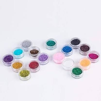 DARVING 16 Pcs Multicolor Beautiful Eyeshadow Glitter Powder