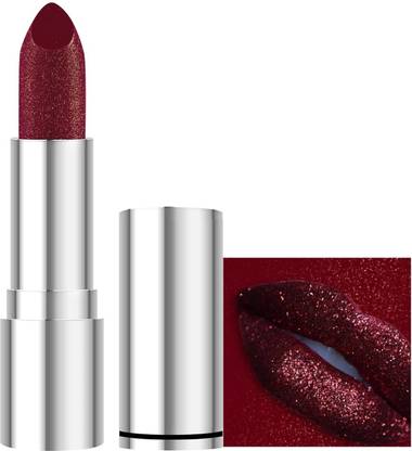 REIMICHI WATERPROOF AND SMUDGE PROOF Shimmery Matte Lipstick(glitter maroon)