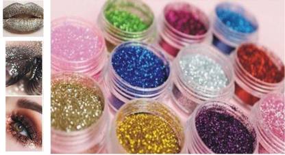 AMOSFIA Glitter Powder Eye Shadow Makeup Eye Shadow Highlighter