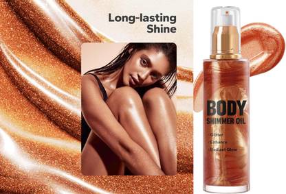 EVERERIN Copper Body Glitter Spray,Shimmer Glimmer Spray for Hair and Body