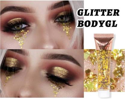 MYEONG Golden Color Gel Facial Long Beauty Body Chunky Eyeshadow