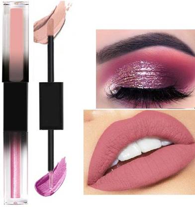 YAWI 2 in 1 Dual Ended Long Lasting Liquid Eyeshadow and Lip Gloss Stick