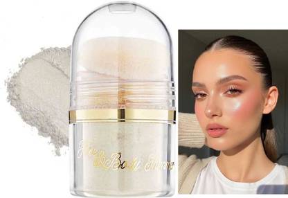 GULGLOW99 Illumination Face White Highlighter & Glitter Powder with Purff