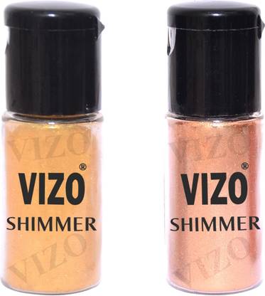 vizo Sun Kissed, Loose Powder Shimmer Highlighter for Face Makeup (Copper & Gold)