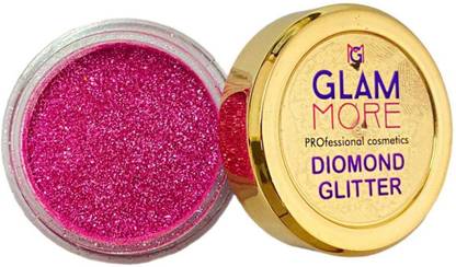 glam more bright pink glitter