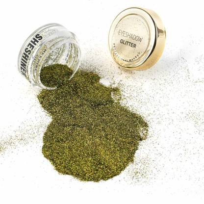 SHESHINER Gerbera Daisy GREEN HOLO Glitter Eyeshadow