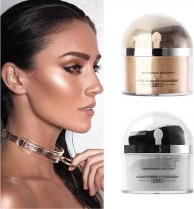 THTC Pro Illumination Face powder Silver & Gold Highlighter Powder Set