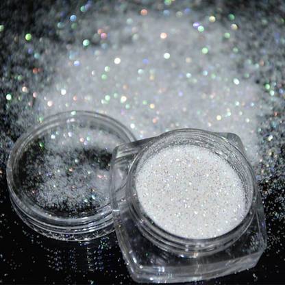 ADJD Sparkles Nail Art Glitter Powder Body Face Hair Glitter White