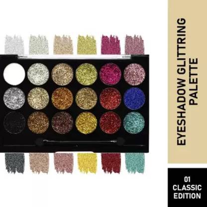 INDIANA HUDA ML 18 Color Glitterz N Highlighter Palette GP-01(01)